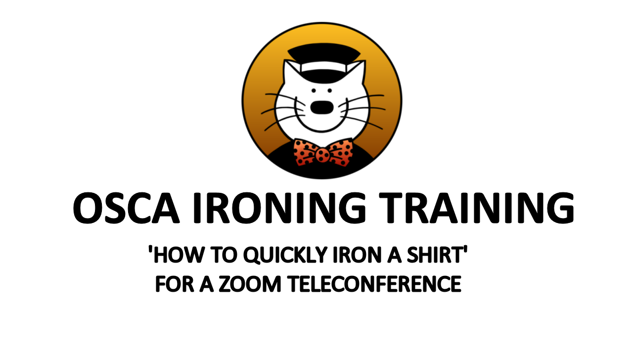 How to Iron a shirt for a teleconference while working from home
